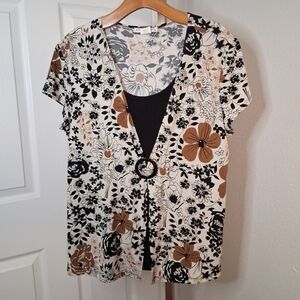 Vintage Y2K Claudia Richard Blouse XL